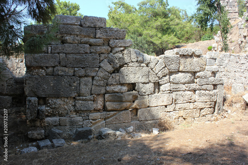 Kemer  Antalya - july 14  2012. The Ancient City of Phaselis Turkey