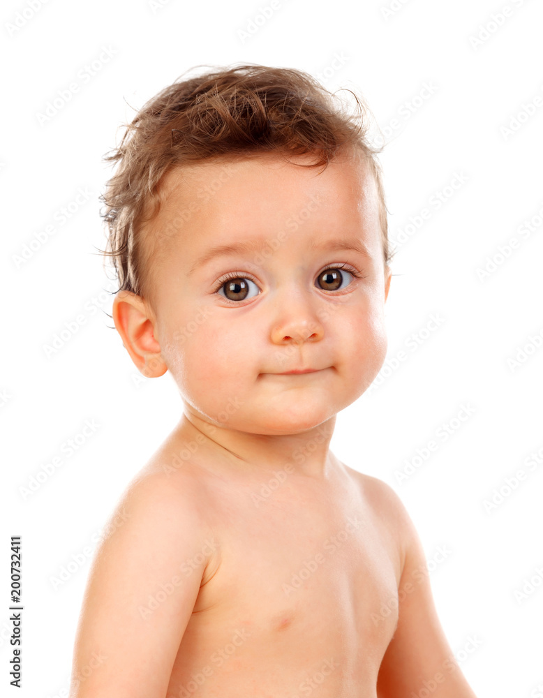 Beautiful baby with a soft skin Beautiful baby with a soft skin