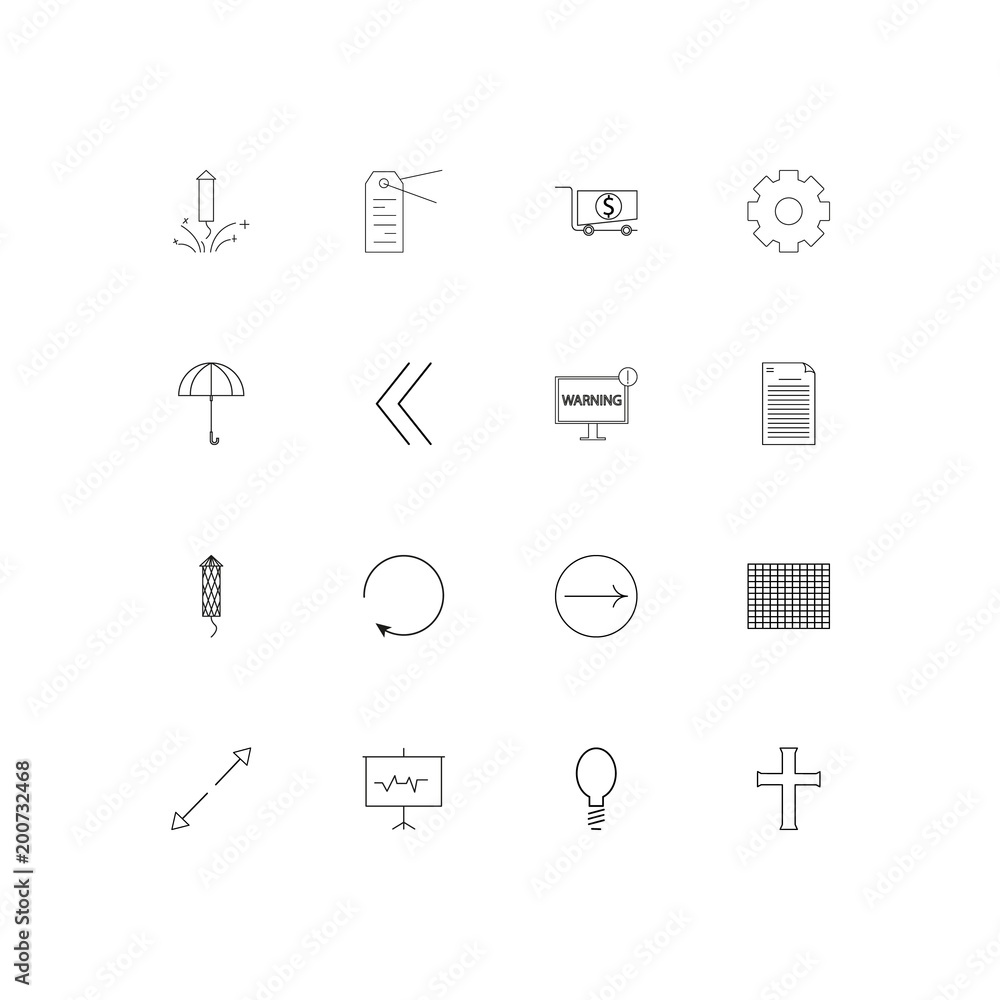 Web And Text simple linear icons set. Outlined vector icons Web And Text simple linear icons set. Outlined vector icons