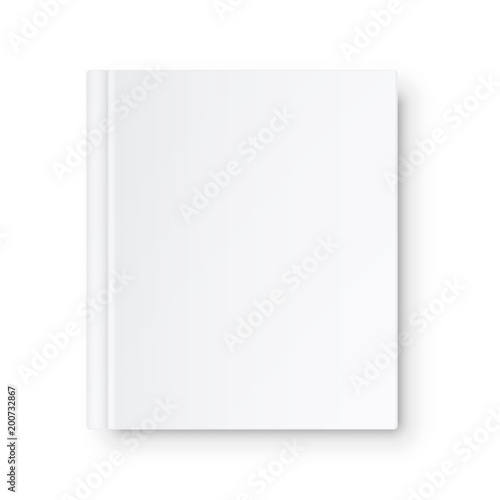 Notebook with White Blank Cover