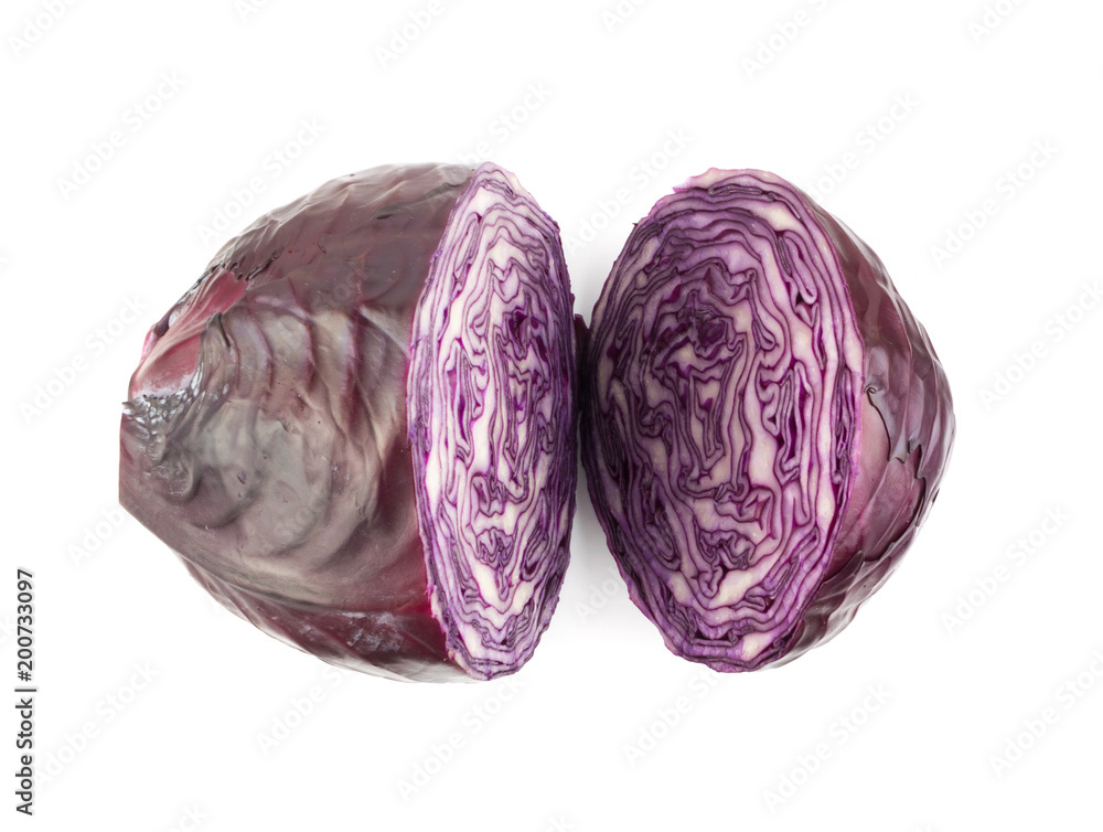 Fototapeta premium Cut of Red Cabbage