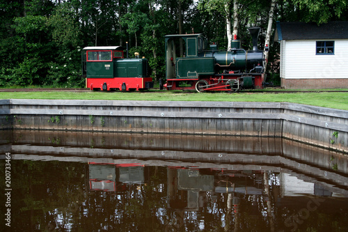 Obraz na płótnie Peat colony and open air musuem in the village of Barger-Compascuum w salonie