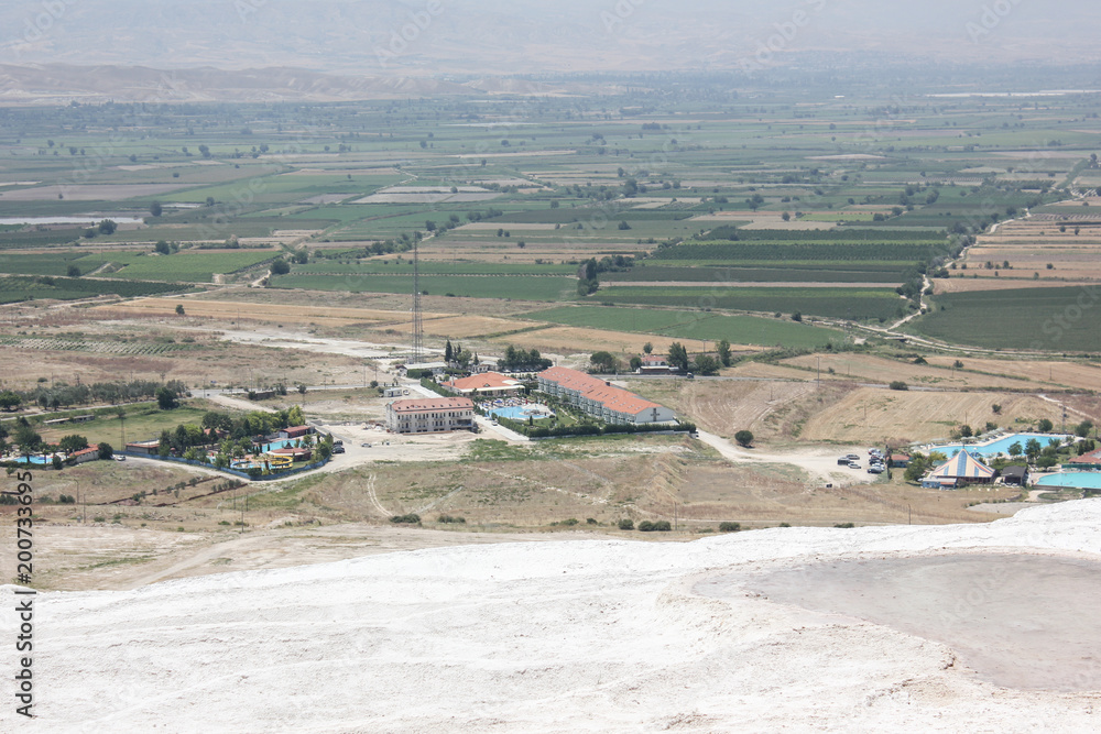 Obraz premium Pamukkale natural site beautiful landscape in southwestern Turkey