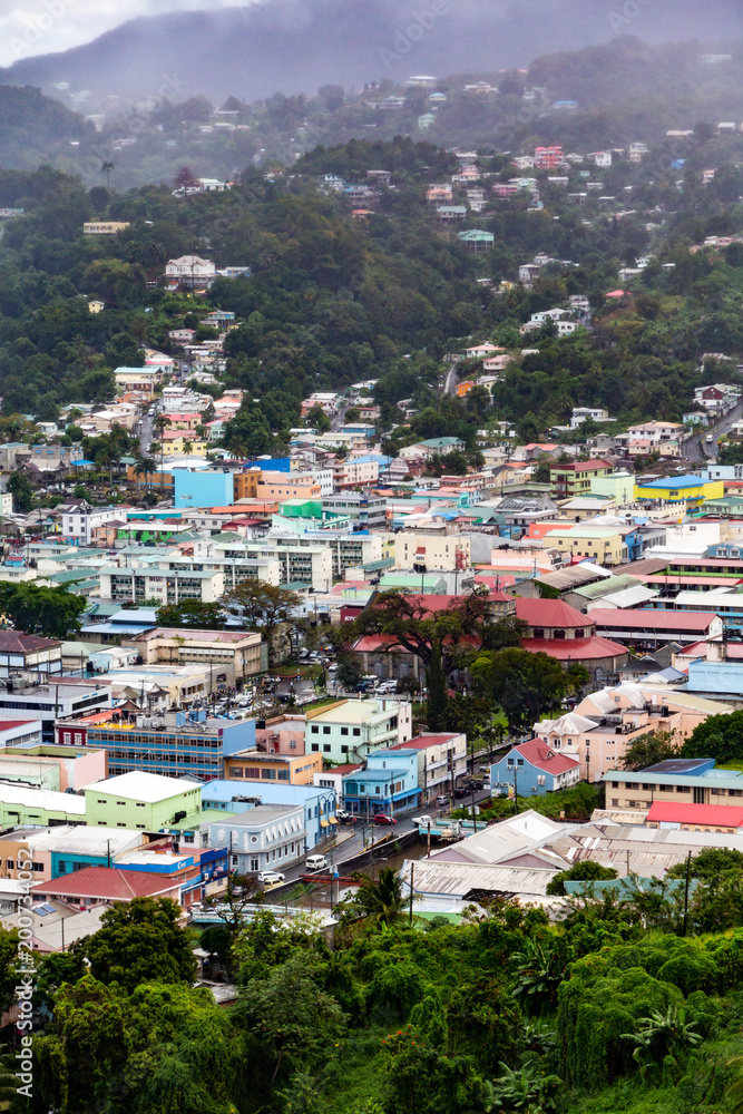 City of Castries on St Lucia