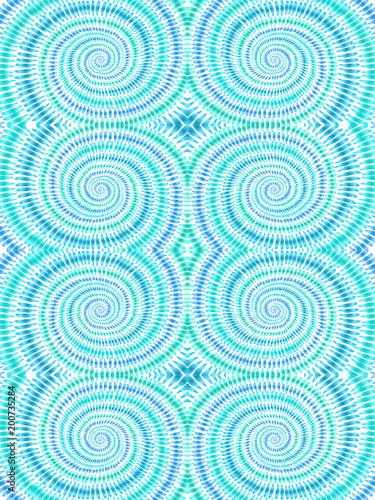 Tie dye background boho hippie vector shibori blue turquoise 1