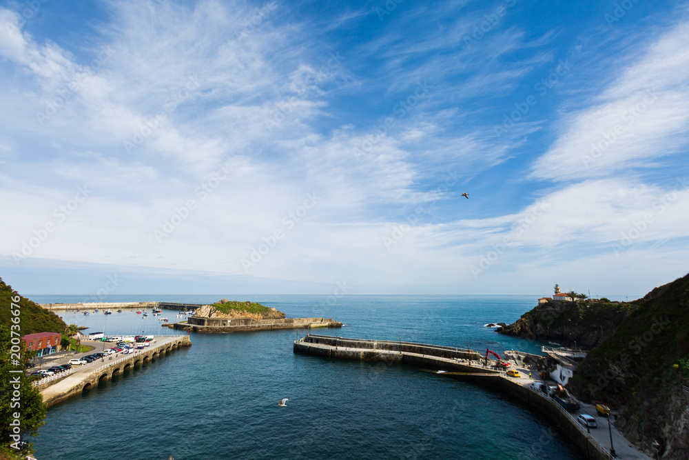 Fototapeta premium View of Cudillero, fishing village in Asturias, Spain
