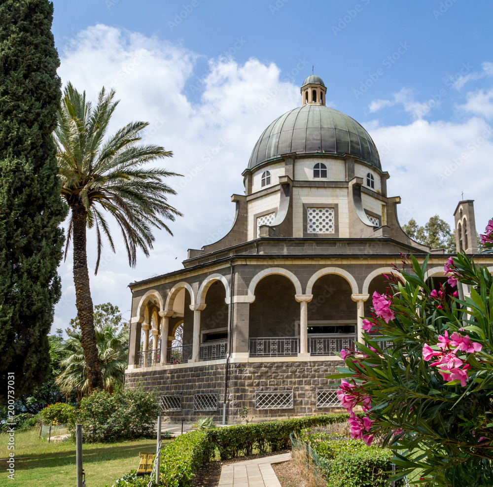The Church Of The Beatitudes where Jesus preached the Sermon on the Mount.