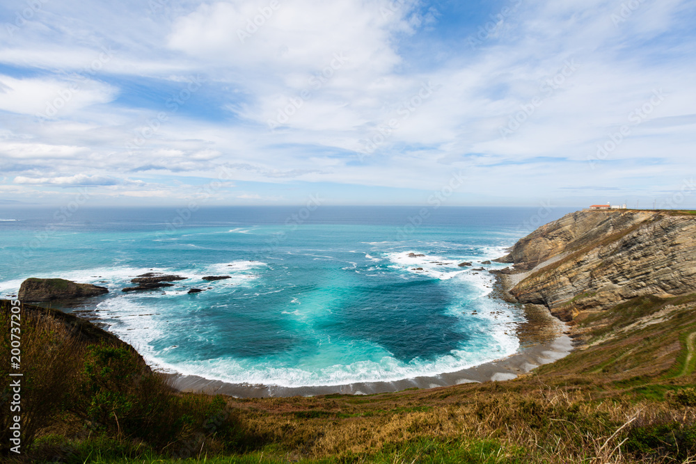 View of the cape Vidio, Oviñana, Cudillero