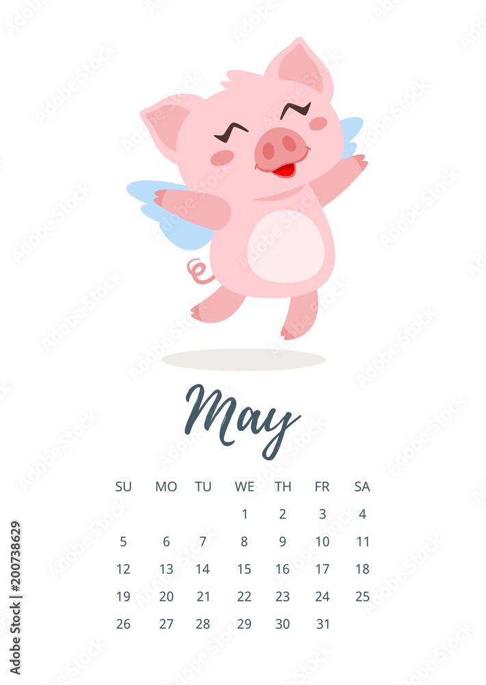 May 2019 year calendar page May 2019 year calendar page