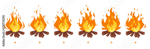 camp fire sprites for animation
