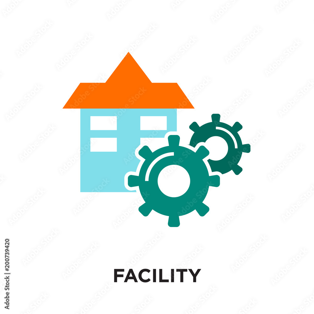 facility logo isolated on white background for your web, mobile and app design facility logo isolated on white background for your web, mobile and app design