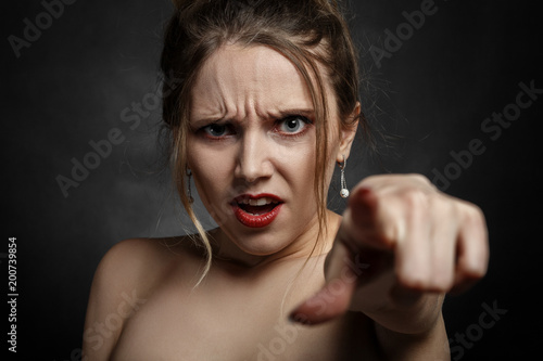 angry young woman