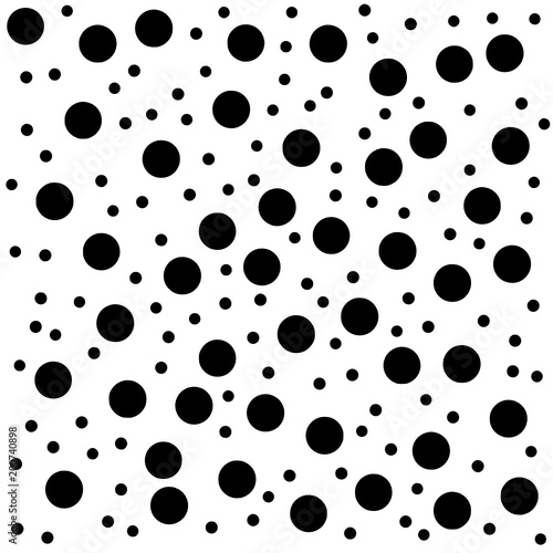 Abstraction background with a blackcircles