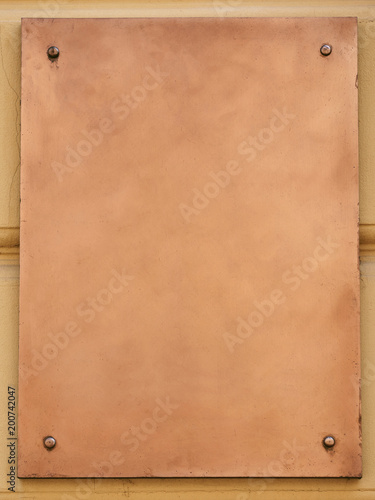 Old brass yellow metal