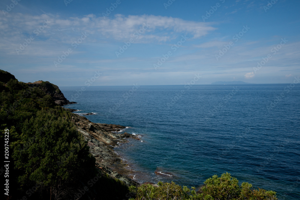 Küstenlinie von Korsika