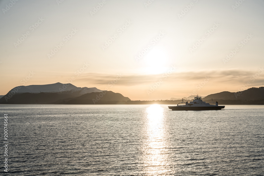 West coast ferry in Norway