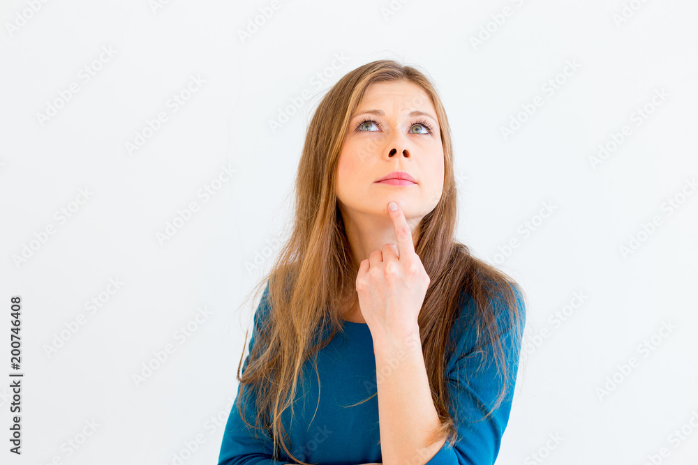 Woman showing emotions Woman showing emotions