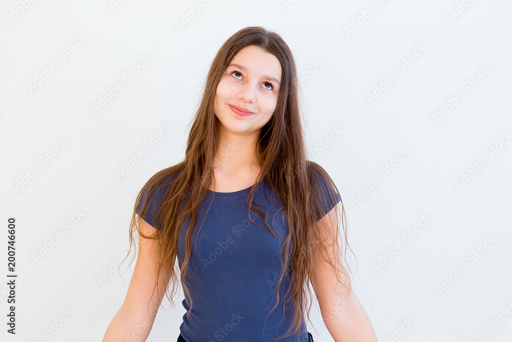 Girl showing emotions Girl showing emotions