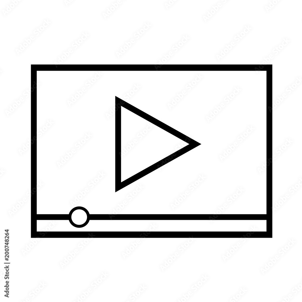 Video stream play icon Video stream play icon