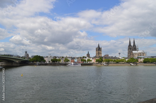 Cologne  Koln  panorama of the river