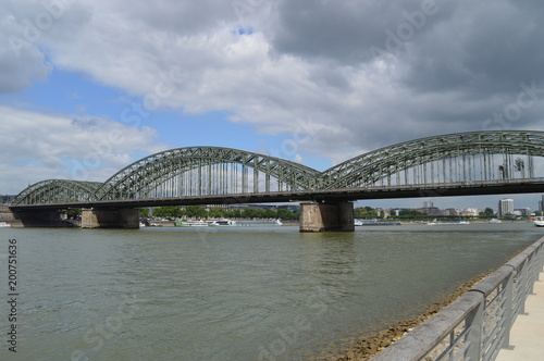 Hohenzollern Bridge at river Rhine in Cologne