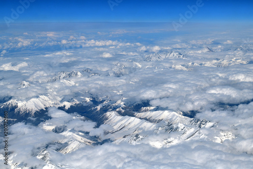Caucasus Mountains from above