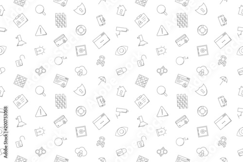 Vector security pattern. Security seamless background 
