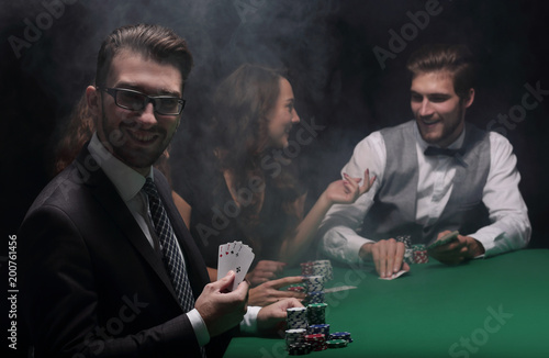 portrait of a poker player,