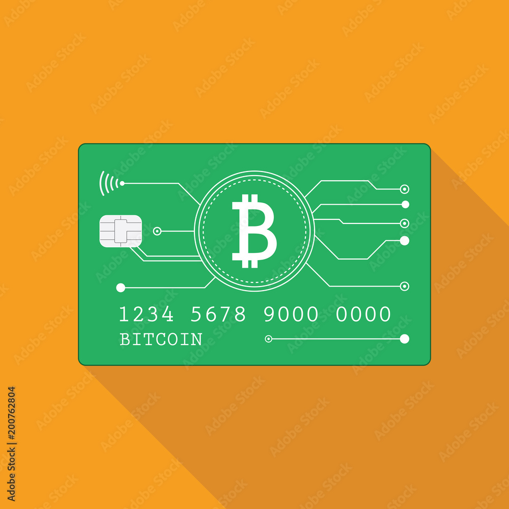  Bitcoin debit card. Account, credit, all in one card concept for bitcoin. Cryptocurrency card. Layered and editable design. Bitcoin debit card. Account, credit, all in one card concept for bitcoin. Cryptocurrency card. Layered and editable design.