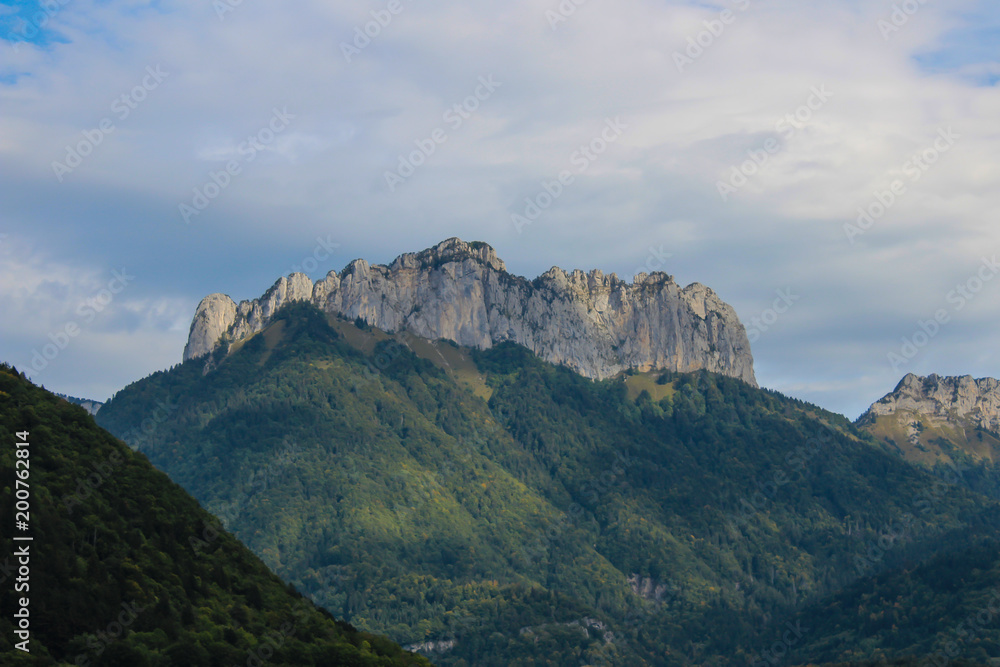Annecy lake and mountains Annecy lake and mountains