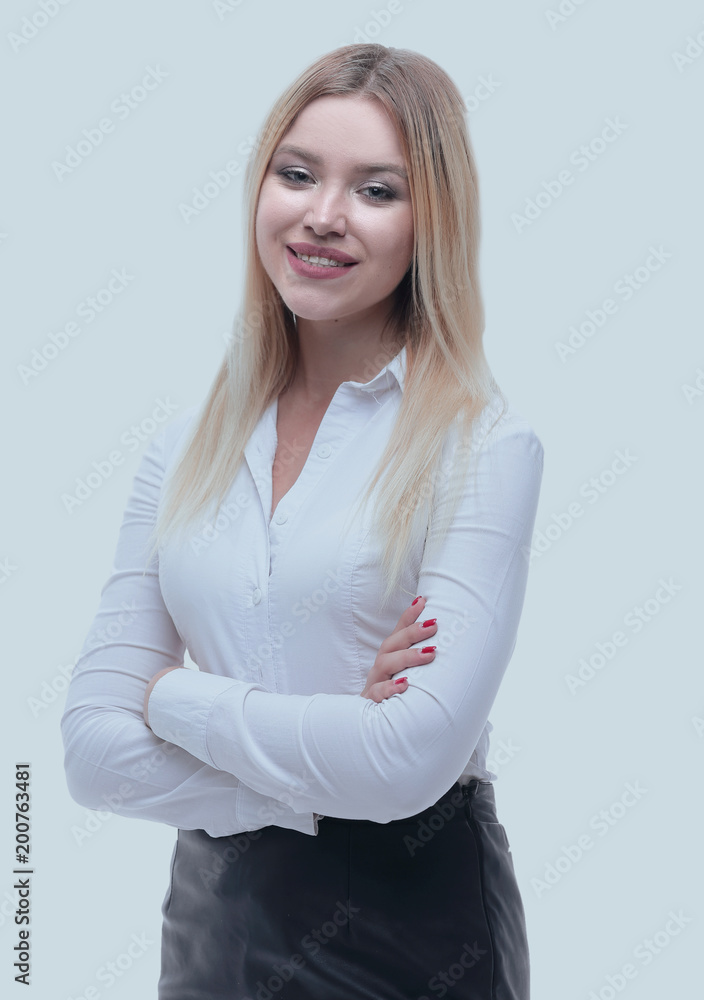 portrait of a smiling young business lady. portrait of a smiling young business lady.