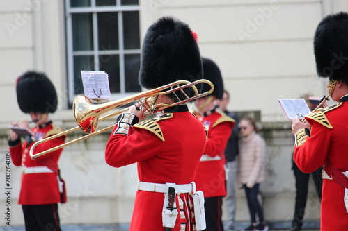 Guardsman playing a Trombone