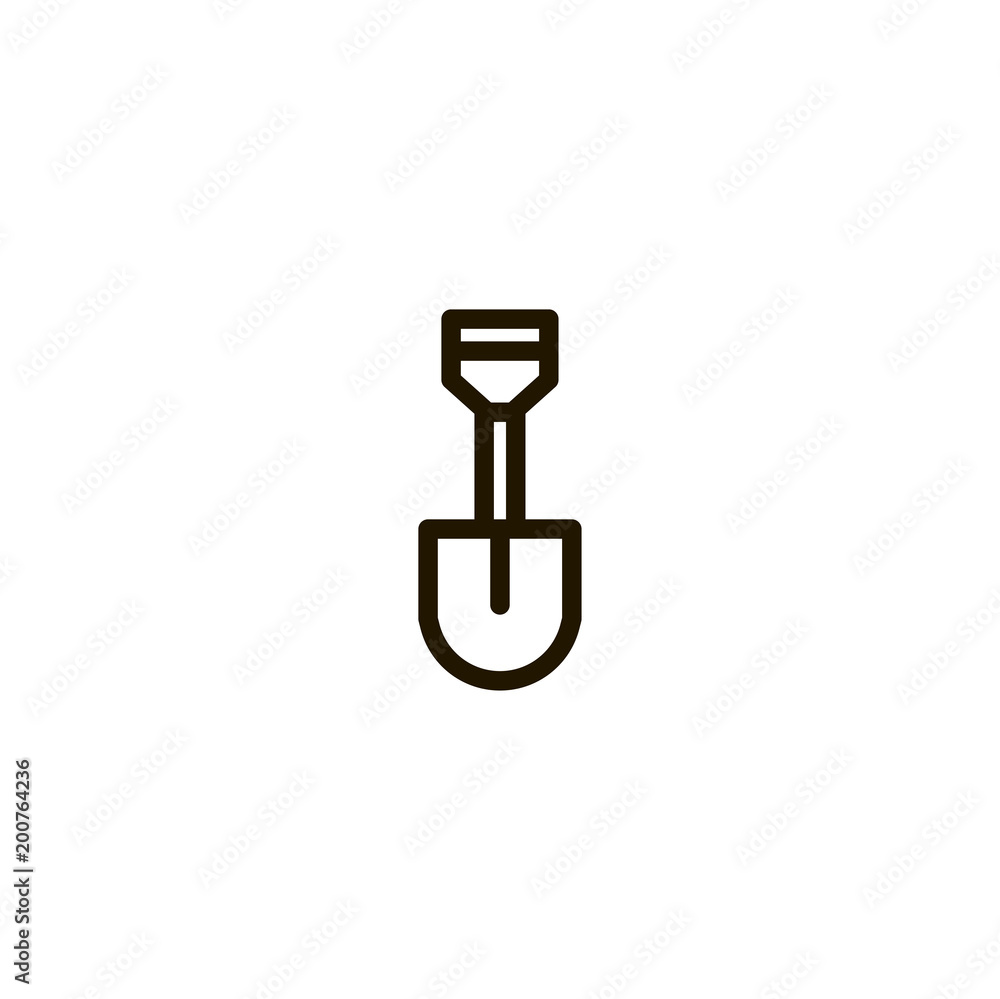 shovel icon. sign design shovel icon. sign design