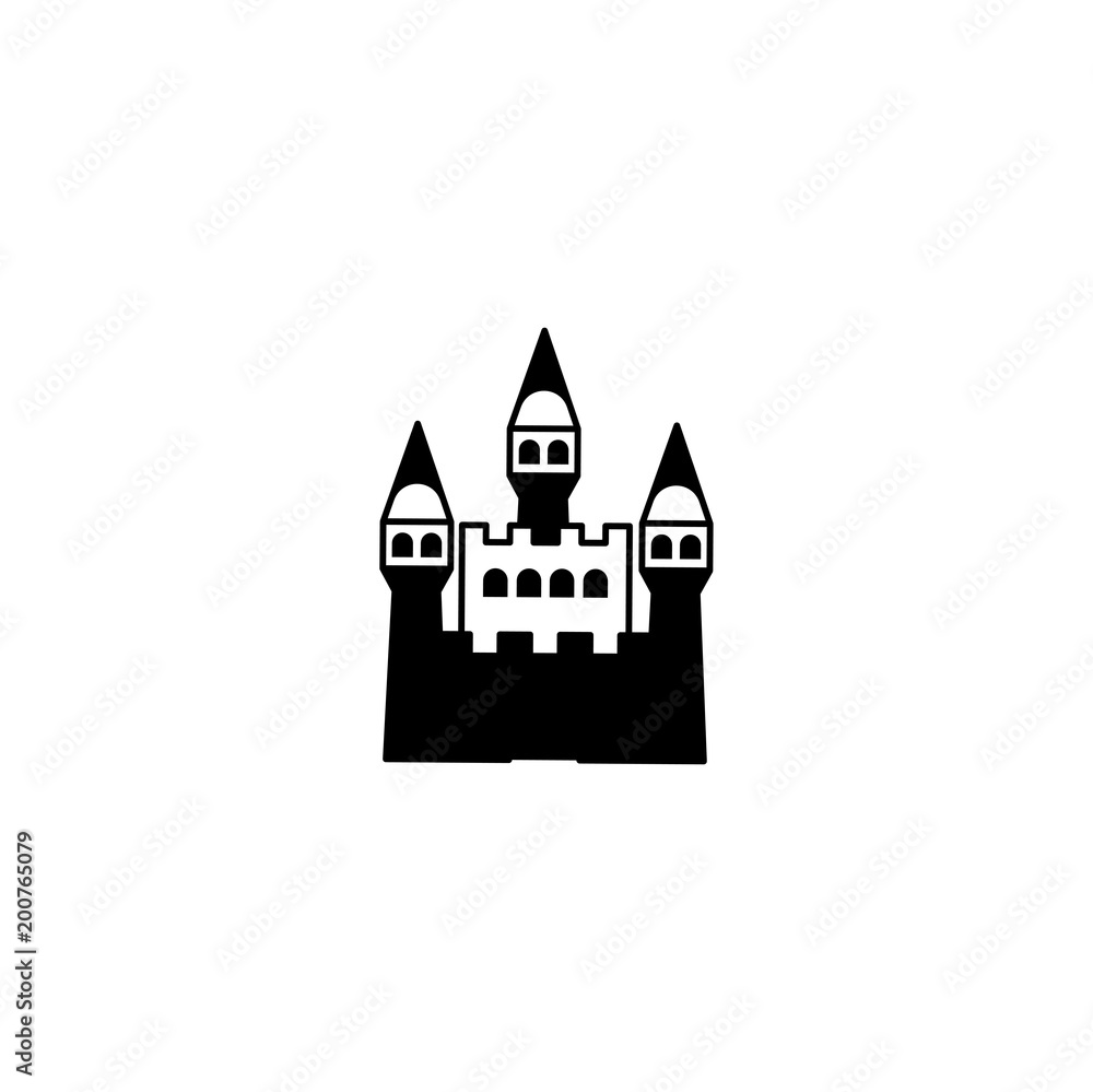 castle icon. sign design