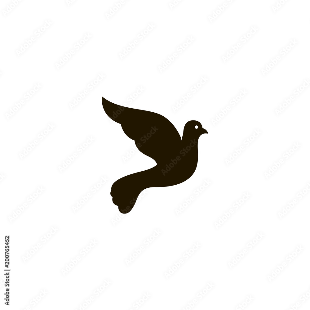 dove icon. sign design dove icon. sign design