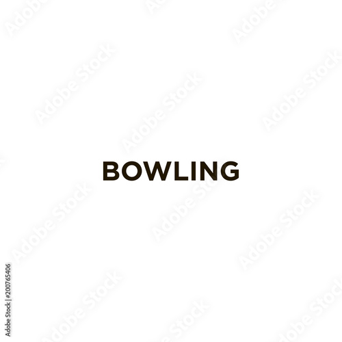 bowling icon. sign design