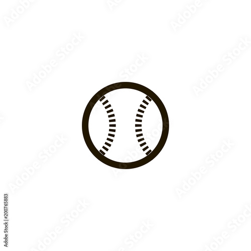 baseball ball icon. sign design
