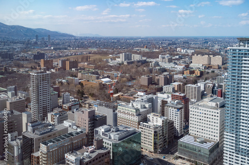 札幌の都心部を見下ろす © tkyszk