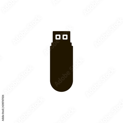 usb flash drive icon. sign design photo