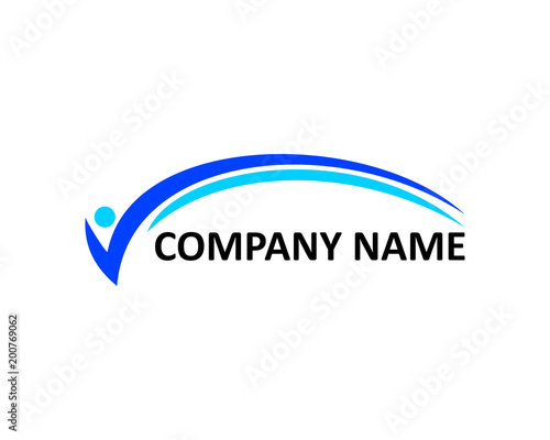 v letter people logo