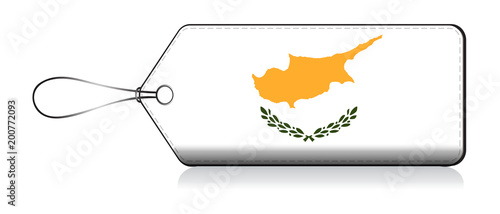 Cypriot flag label, Made in Cyprus
