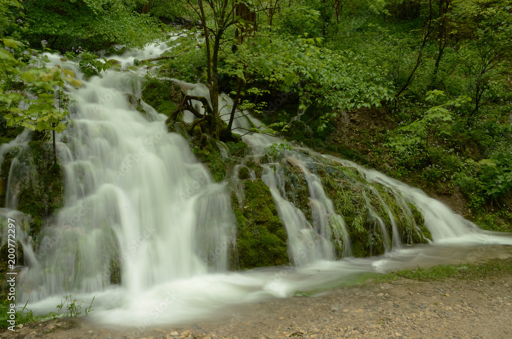 Talheimer Wasserfall, Schwaebische Alb, Albtrauf;