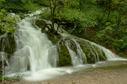 Fototapeta Naklejka Na Ścianę i Meble -  Talheimer Wasserfall, Schwaebische Alb, Albtrauf;