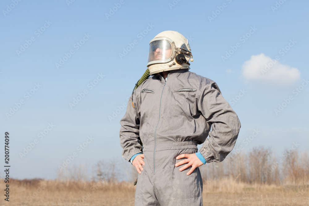 astronaut preparing for taking flight