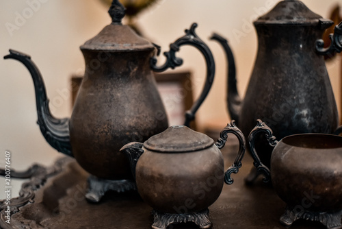Картината върху платно Antique Tea Serving Set