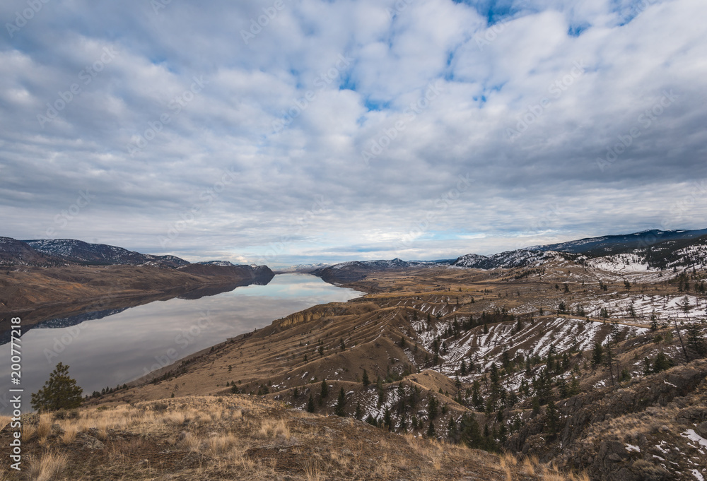 Kamloops lake in early spring