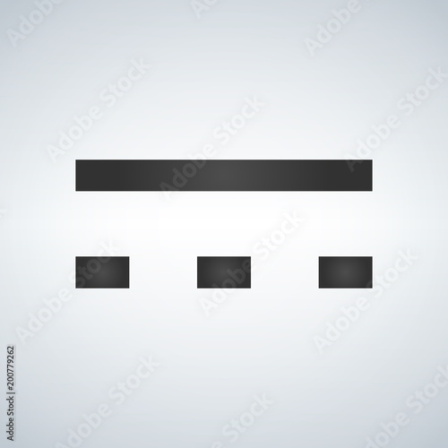 Direct current symbol which can be represented with Unicode character U2393 is found on many electronic devices that either require or produce direct current.