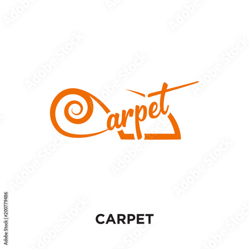 carpet logo isolated on white background for your web, mobile and app design