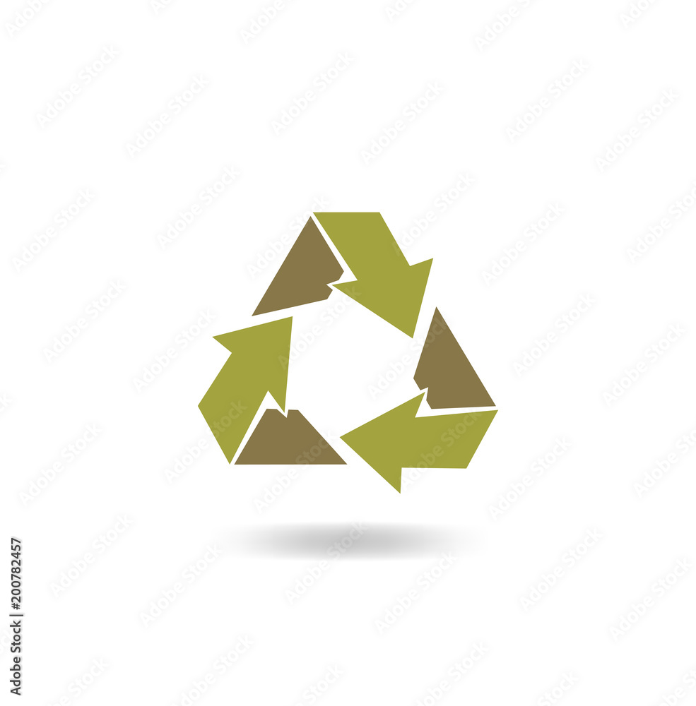 recycling icon, vector illustration recycling icon, vector illustration