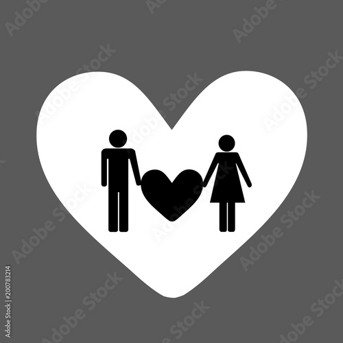 Man and woman are heart5